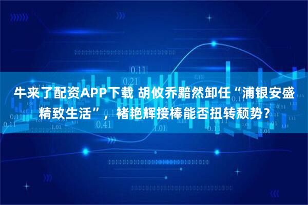 牛来了配资APP下载 胡攸乔黯然卸任“浦银安盛精致生活”，褚艳辉接棒能否扭转颓势？